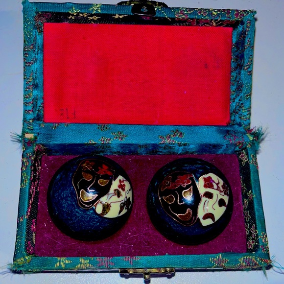 Vintage Baoding Balls Stress Relief Meditation Chime Music - Picture 3 of 4